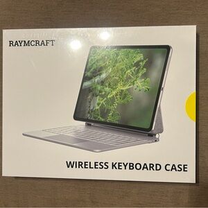 RayMCraft Purple Wireless Keyboard Case for iPad Air 13 inch - Magic Keyboard